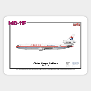 McDonnell Douglas MD-11F - China Cargo Airlines (Art Print) Sticker